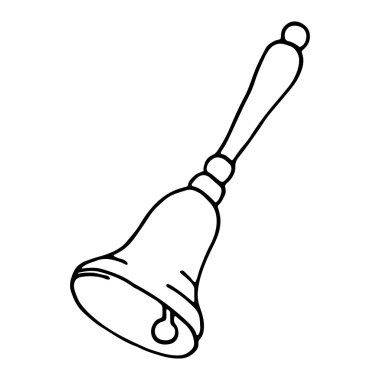 Zil simgesini. Beyaz arka plan üzerinde belirtilen