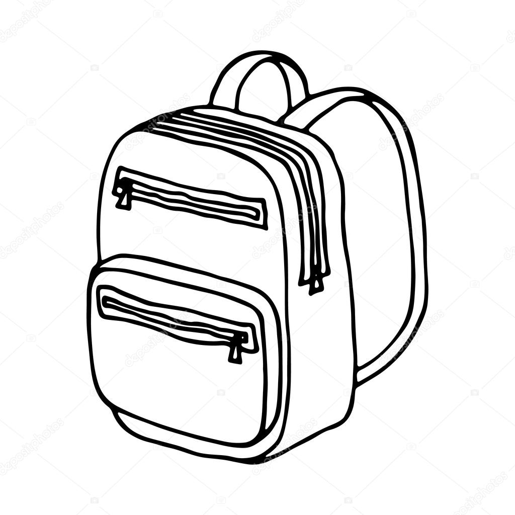 School bag isolated — Stock Vector © ARNICA83 119663976