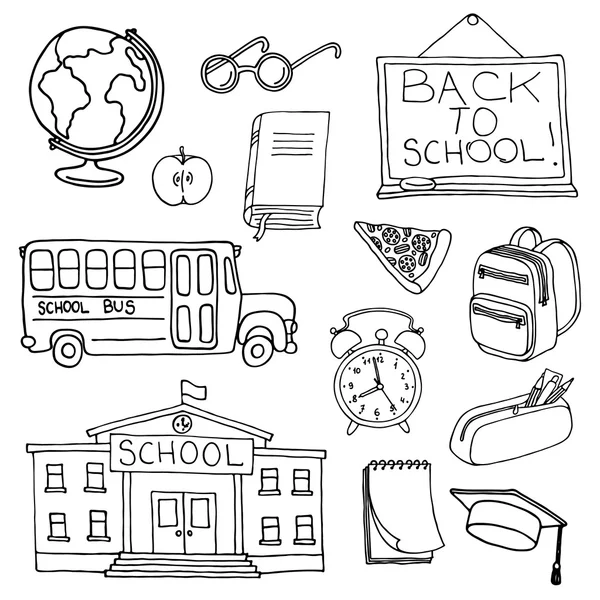 Education hand drawn set — Stock Vector