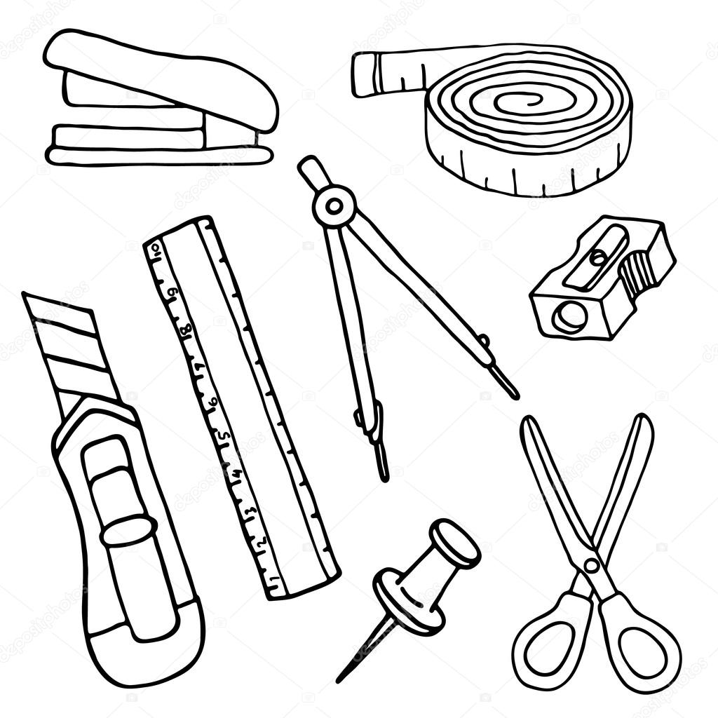 Imagenes De Utiles Escolares A Blanco Y Negro | conjunto de dibujo elementos de papeler 237 a y 250 tiles Imagenes De Utiles Escolares A Blanco Y Negro | conjunto de dibujo elementos de papeler 237 a y 250 tiles