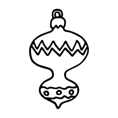 Beyaz arka plan üzerinde Noel topları. Vektör çizim