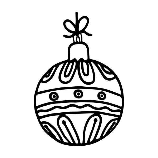 Beyaz arka plan üzerinde Noel topları. Vektör çizim — Stok Vektör