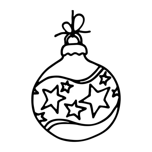 Beyaz arka plan üzerinde Noel topları. Vektör çizim — Stok Vektör