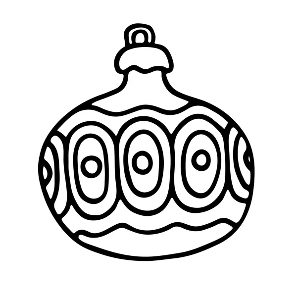 Kerstballen op witte achtergrond. Vectorillustratie — Stockvector