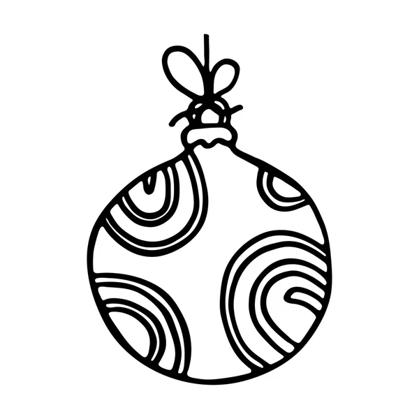 Boules de Noël sur fond blanc. Illustration vectorielle — Image vectorielle