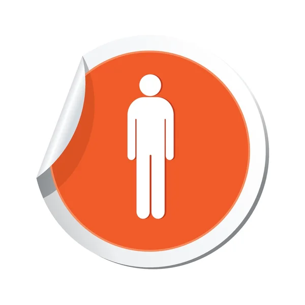 Man icon. Vector illustration — Stock Vector