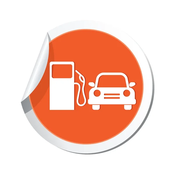 Icono de la gasolinera. ilustración vectorial — Vector de stock