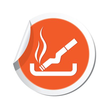 Sigara simgesi. Sigara İçilmez işareti.