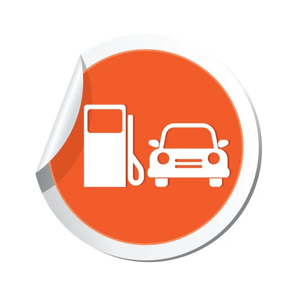 Gas station icon. Vector illustration — Stock Vector