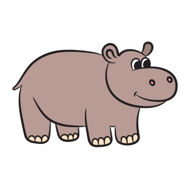 Çizgi film suaygırı. Vektör illüstrasyonu