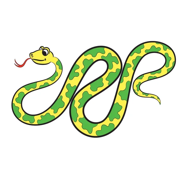 Illustration du serpent. Livre à colorier . — Image vectorielle