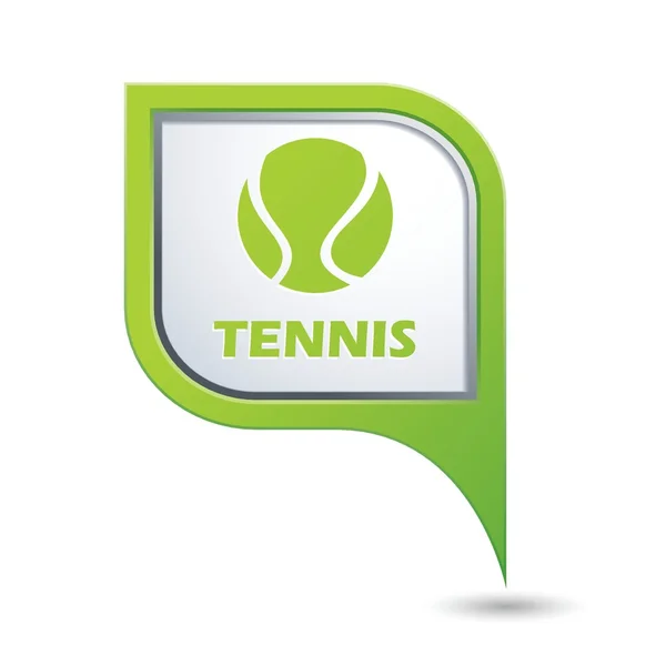 Tenisz ikon megjelenítése mutató — Stock Vector
