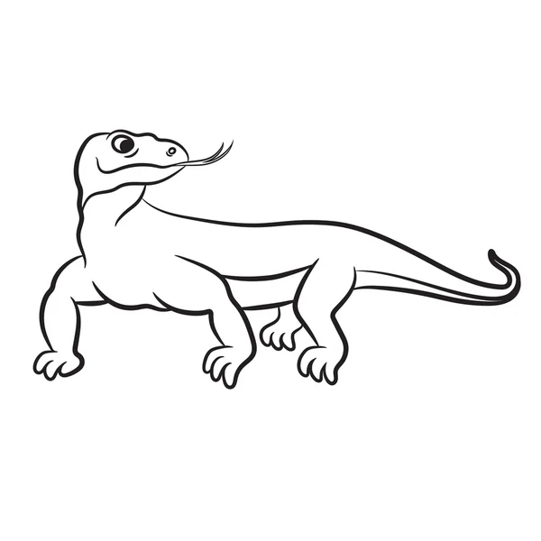 komodo dragon coloring pages coloringall - komodo dragon indonesian ...