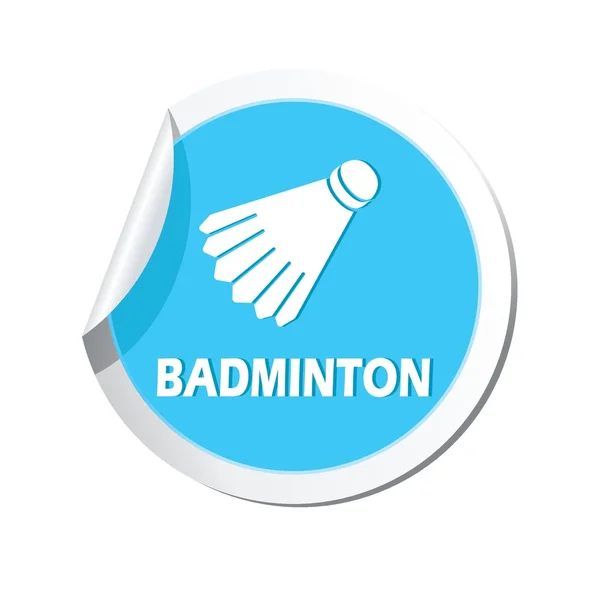 Badmintonikone. — Stockvektor