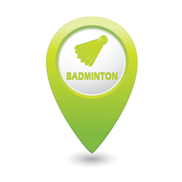 Badminton pictogram. — Stockvector