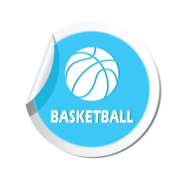 Signo de baloncesto icono . — Vector de stock