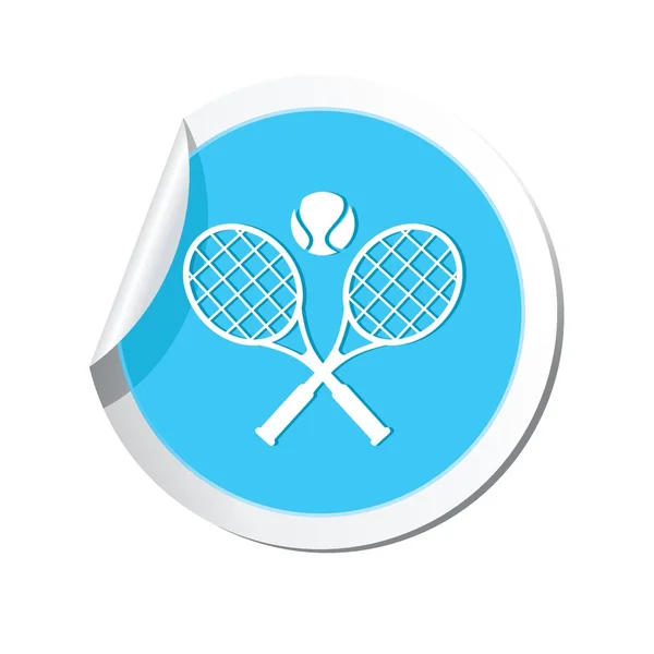 Tennis racket and ball icon. — Stock Vector