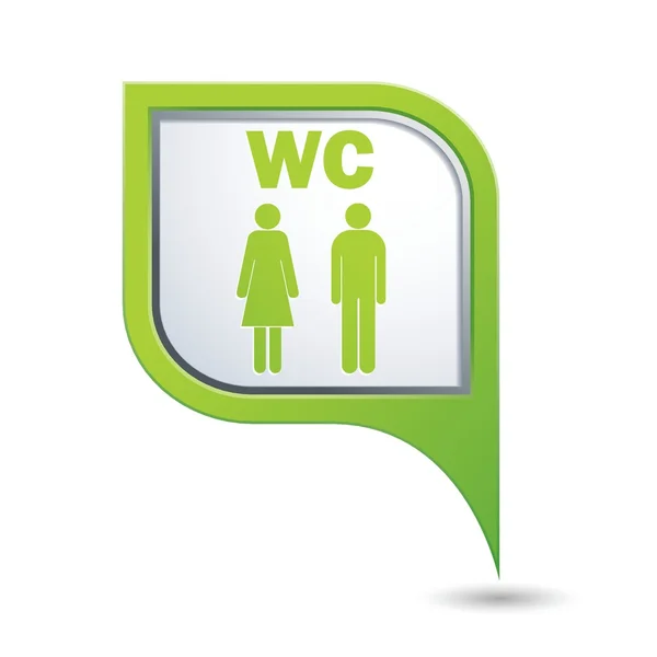 Restroom icon: lady, man. WC icon — Stock Vector