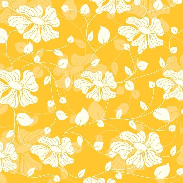 Abstrato Padrão sem costura com fundo floral — Vetor de Stock