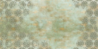 Çatı katında tasarım, klasik, modern tarzda. Beton grunge duvarında grafiksel desen var. Duvar kağıdı, duvar resmi, duvar kağıdı, kart, kartpostal tasarımı.