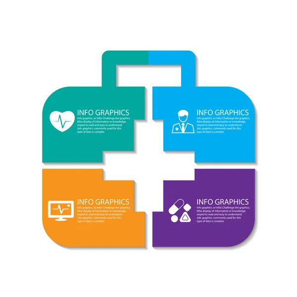 Medical infographics — Stock Vector