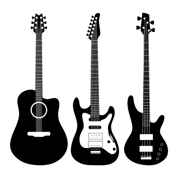 Elektrický kytarový vektor — Stockový vektor