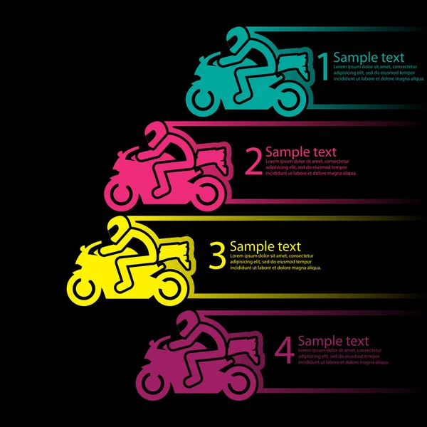 Race motorcykel — Stock vektor