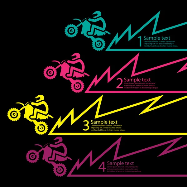 Motocicleta de carrera — Archivo Imágenes Vectoriales