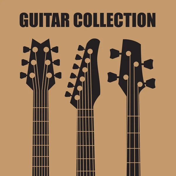 Guitarras vectoriales — Vector de stock