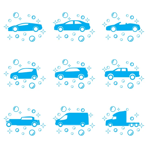 Car wash vector — Stock Vector