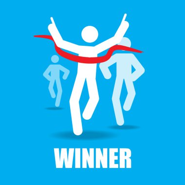 bitiş çizgisine simgesi