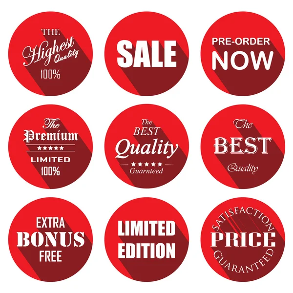Fiyat etiketi kırmızı daire Etiketler ve stickerlar