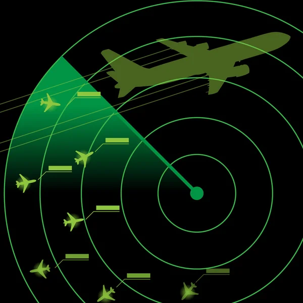 Air Traffic Control Radar — Stock vektor