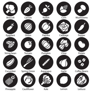 küme koleksiyon sebze vektör