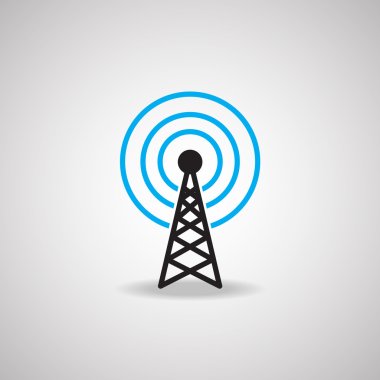 Antenna Satellite dish and technology icon clipart