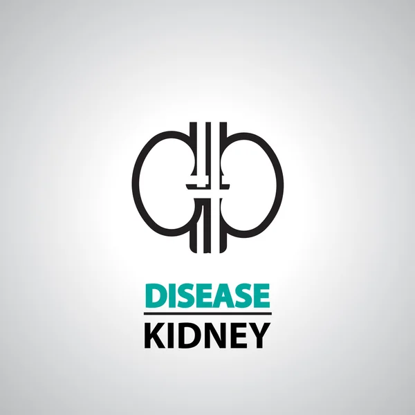 Kidney icon and symbol — Stock Vector