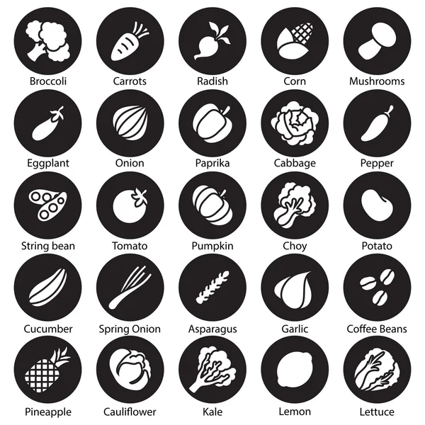 Collection vegetables vector set — Stock Illustration Collection vegetables vector set Royalty Free Stock Vectors