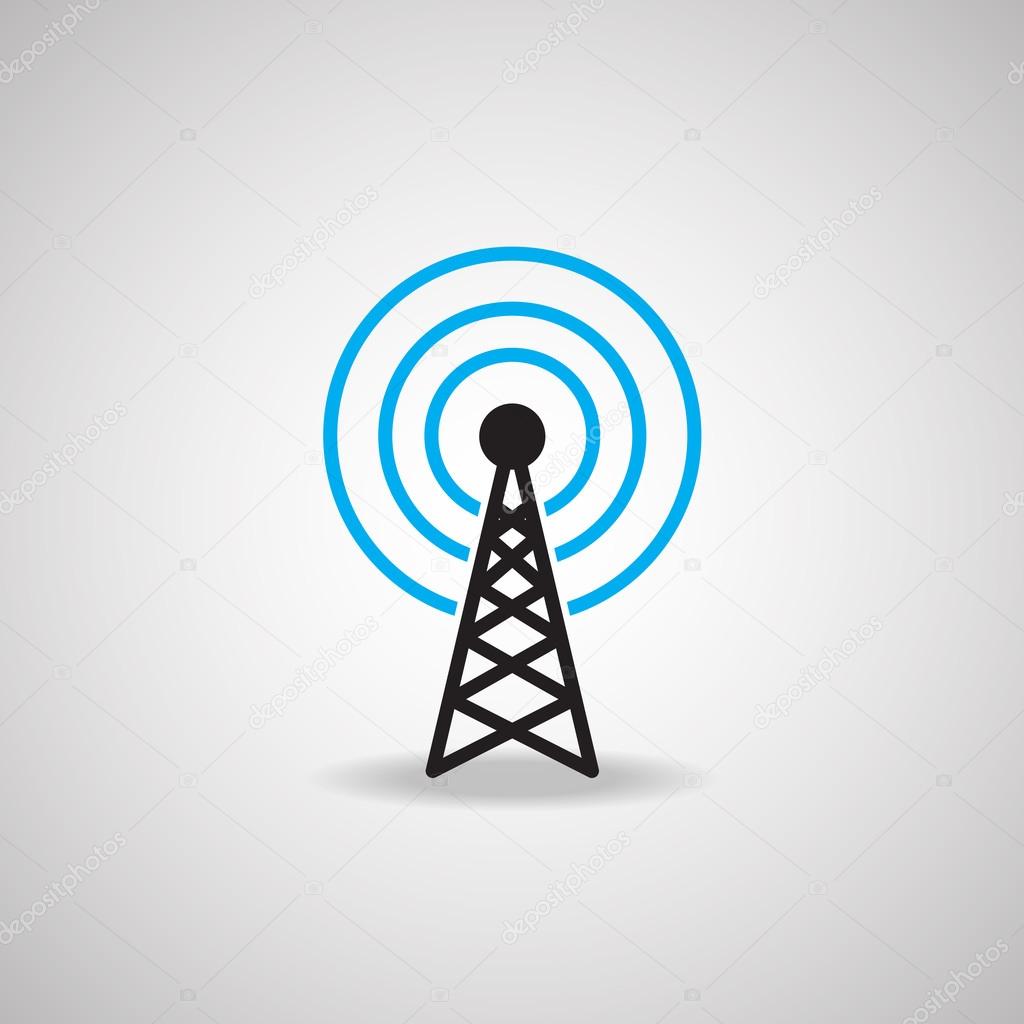 Antenna Satellite dish and technology icon