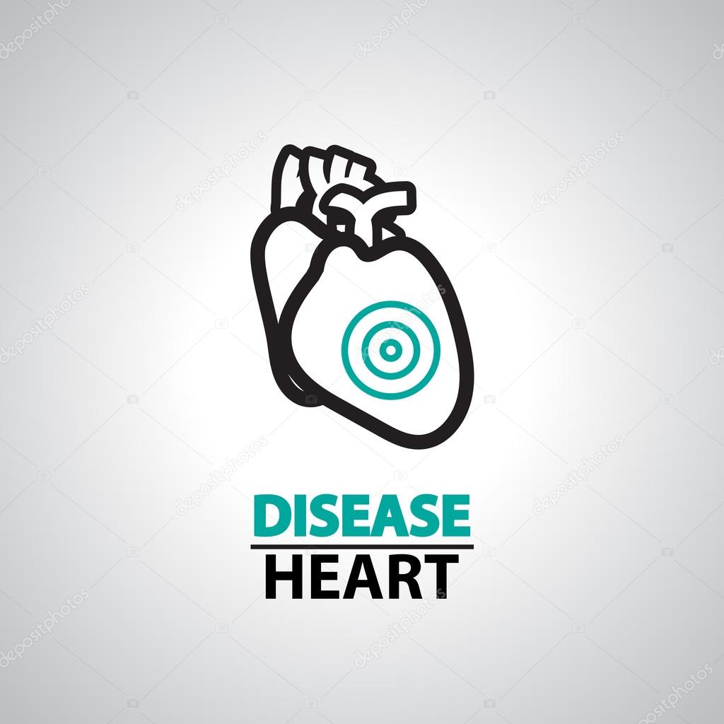 heart failure icon and symbol