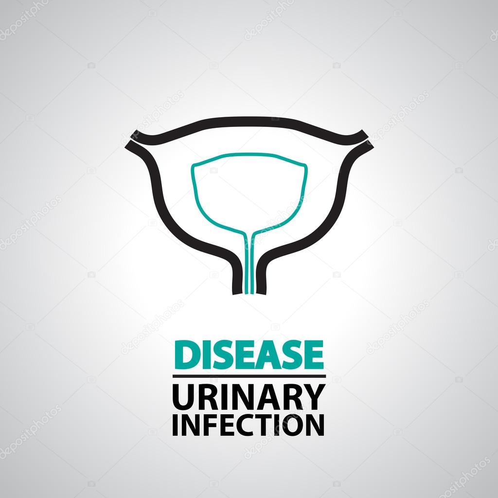 Urinary infection icon and symbol