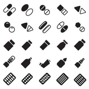 tıbbi hapları Icon set