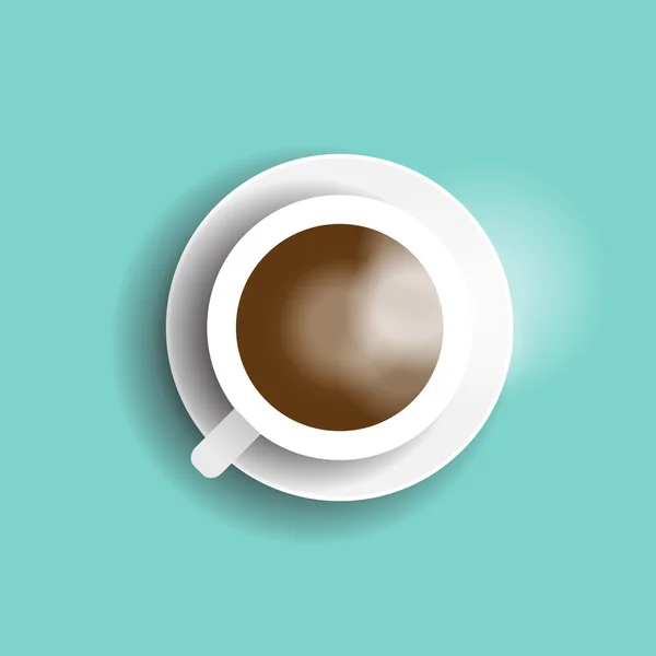 Ceai de cafea fierbinte vector — Vector de stoc