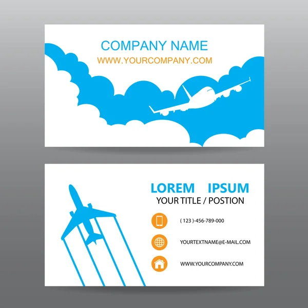 Business card vektor bakgrund, guide tour företag — Stock vektor