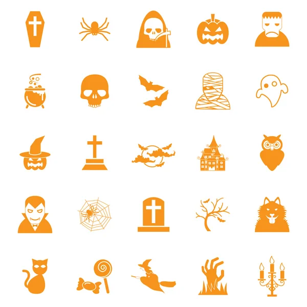 Iconos de Halloween — Archivo Imágenes Vectoriales