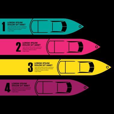 yarış tekne infographics