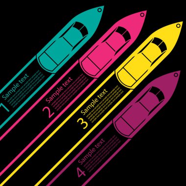 yarış tekne infographics