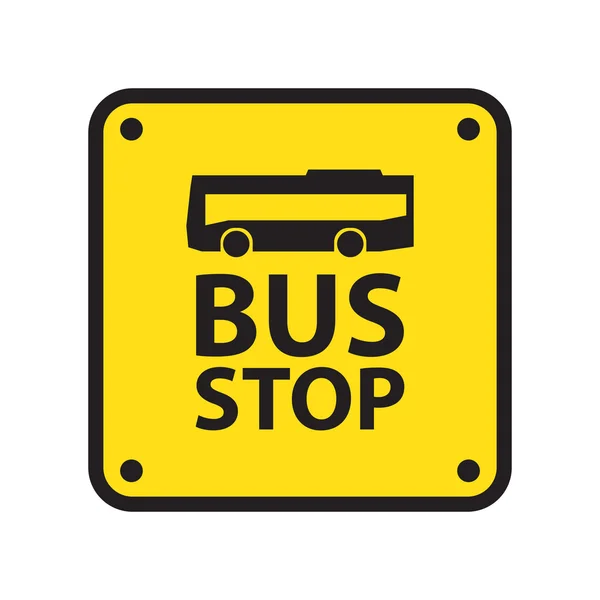 Przystanek autobusowy znak — Wektor stockowy