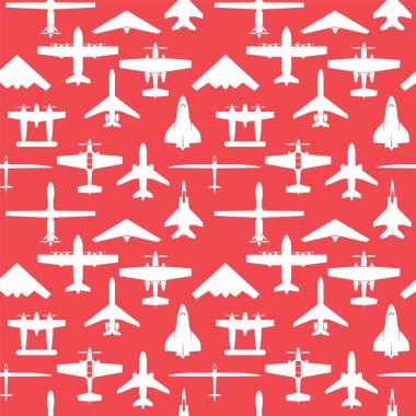 Sorunsuz uçak Icons set ve arka plan