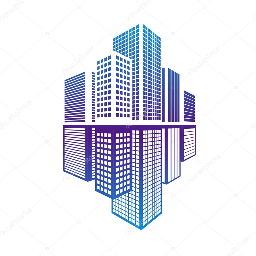 Building icon and office