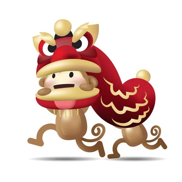 Κινέζικη Πρωτοχρονιά μαϊμού χαρακτήρα διάνυσμα — Διανυσματικό Αρχείο